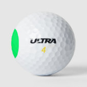 Neon Groen Monogrammed Golfer Papa Bright Golfballen (Logo)