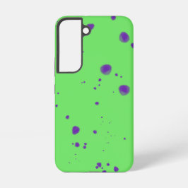 Neon Groen Paarse Vlekken Samsung Galaxy Hoesje