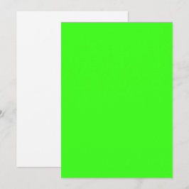 Neon Groen Platte Save The Date Kaart – Aanpasbaar