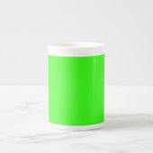Neon Groen Porselein Kop (Voorkant)