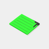 Neon groen post-it® notes (Schuin)