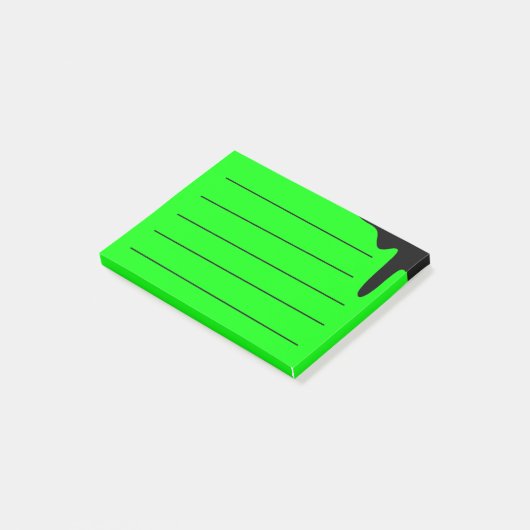 Neon groen post-it® notes (Schuin)