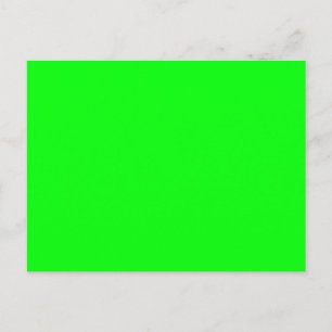neon groen scherm, helder effen kleur koel briefkaart