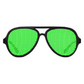 neon groen scherm, heldere effen kleur feest aviator zonnebril (Voorkant)