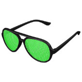 Neon groen scherm, heldere effen kleur partij aviator zonnebril (Gekanteld)