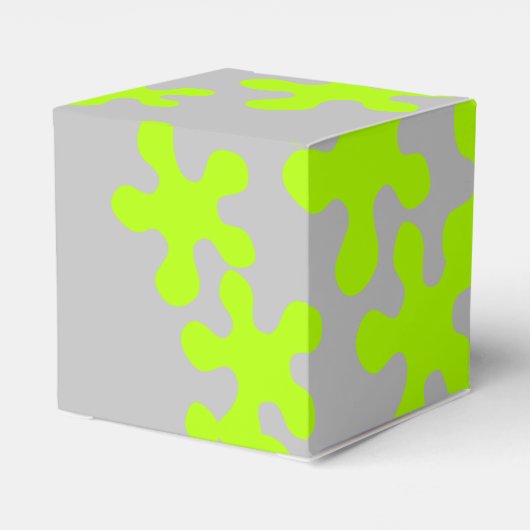 Neon groen slijm grijs leuk kinder cadeau bedankdoosjes (Achterkant)