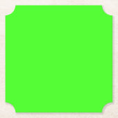 Neon Groen Ticket Papier Onderzetter (Voorkant)