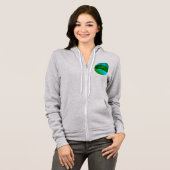 Neon Groen Voetbal Hoodie (Voorkant volledig)