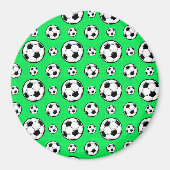 Neon groen Voetbal Magneet (Voorkant)