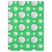 Neon groen volleybal patroon klembord (Achterkant)