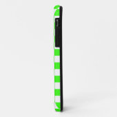 Neon Groen Wit Geruite Checkerboard Case-Mate iPhone Case (Achterkant/links)