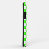 Neon Groen Wit Geruite Checkerboard Case-Mate iPhone Case (Achterkant/rechts)