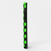 Neon Groen Zwart Geruite Checkerboard Case-Mate iPhone Case (Achterkant/links)