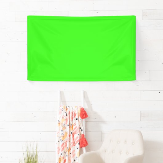 Neon groene aangepaste eventbanner spandoek (Insitu)