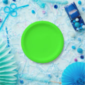 Neon groene aangepaste papieren bord (Feest)