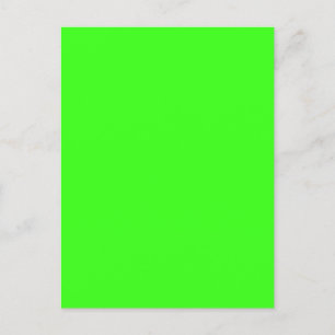 Neon Groene Aangepaste Postkaart Uitnodiging Briefkaart