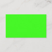 Neon groene aangepaste visitekaart visitekaartje (Voorkant)