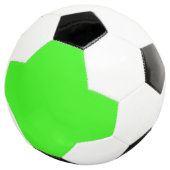 Neon groene aangepaste voetbal (Drie kwart)