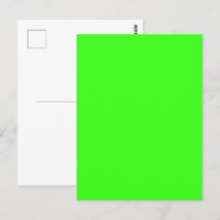 Neon Groene Aanpasbare Ansichtkaart