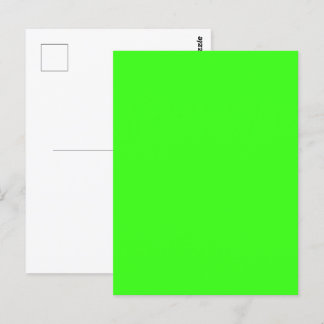 Neon Groene Aanpasbare Ansichtkaart Briefkaart