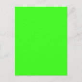 Neon Groene Aanpasbare Ansichtkaart Briefkaart (Voorkant)