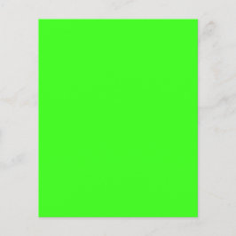 Neon groene aanpasbare flyer