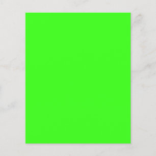 Neon groene aanpasbare flyer