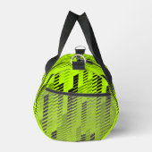 Neon groene abstracte geometrische strepen Gym Spo Plunjezak (Rechts)