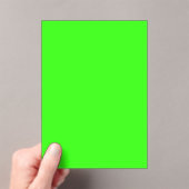 Neon groene acryl uitnodiging – Aanpasbaar (Insitu (Draagbaar))