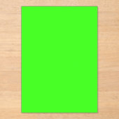 Neon groene acryl uitnodiging – Aanpasbaar (Voorkant)