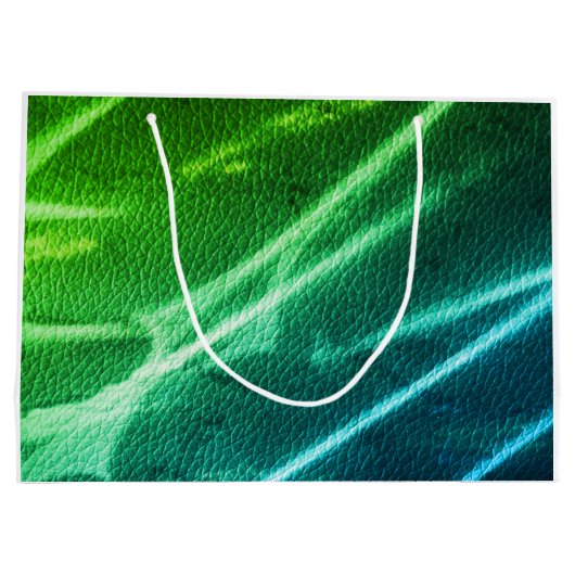 NEON groene blauwe moderne strepen kleurstrepen Groot Cadeauzakje (Achterkant)