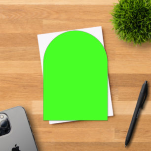 Neon groene boogvormige acryl uitnodiging – Aanpas
