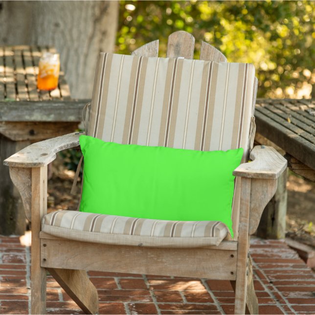 Neon groene buitenkussen voor de rug (Stoel)