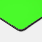 Neon groene bureaumat met roze accent – Aanpasbaar (Hoek)