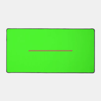 Neon groene bureaumat met roze accent – Aanpasbaar