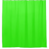 Neon groene douchegordijn – Aanpasbaar (Voorkant)