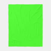 Neon groene fleece deken op maat (Voorkant)