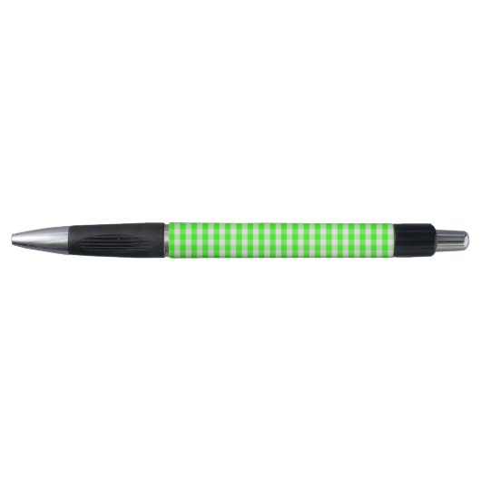 Neon groene gingham patroon van Shirley Taylor Pen (Voorkant)