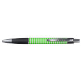 Neon groene gingham patroon van Shirley Taylor Pen (Achterkant)