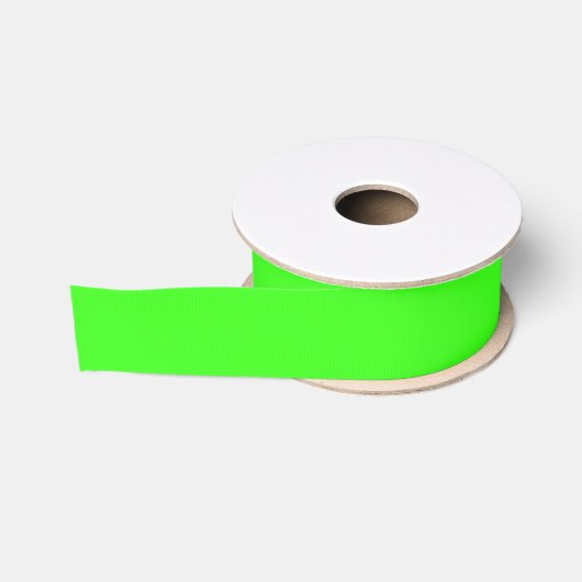 Neon groene grosgrain lint (Spoel)
