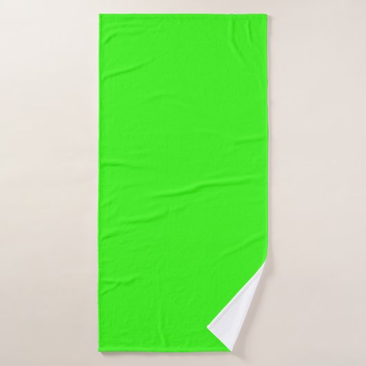Neon groene handdoek – Vet en fris badkamer stijl (Badhanddoek)