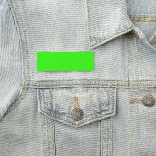 Neon groene ID-tag – Aanpasbaar Naamplaatje (In situ)