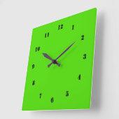 Neon Groene Klok Custom Kleur Uw Eigen Ontwerp (Hoek)