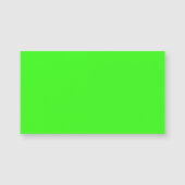 Neon groene magnetische visitekaart (Voorkant)