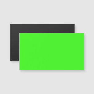 Neon groene magnetische visitekaart