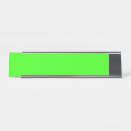 Neon groene moderne bureaunaambord – Aanpasbaar Bureau Naambordje