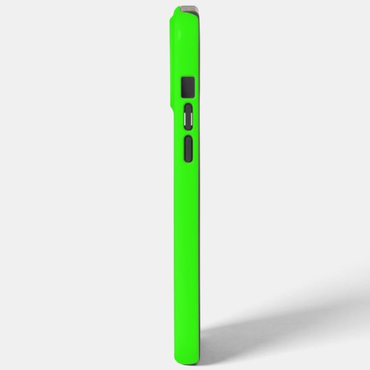 Neon Groene Monogram Initiaal Naam Aangepaste Kleu Case-Mate iPhone Case (Achterkant / Links)