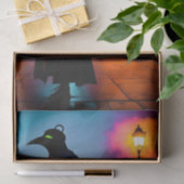 Neon Groene Ogen Moderne Dag Pest Doctor Tissuepapier (Geschenk)