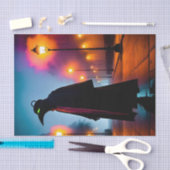 Neon Groene Ogen Moderne Dag Pest Doctor Tissuepapier (Craft)