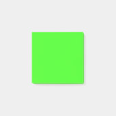 Neon groene op maat gemaakte plaknotities post-it® notes (Voorkant)